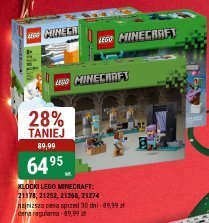 Klocki Lego Minecraft 21177, 21178, 21721 promocja w bi1