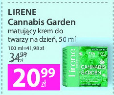 Krem do twarzy matcha & cbd cera normalna Lirene cannabis garden promocja