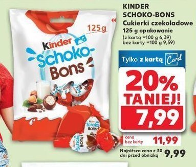 Cukierki czekoladowe Kinder schoko-bons promocja