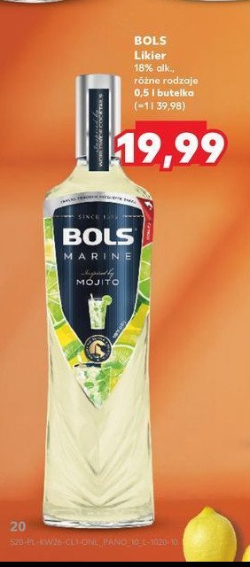 Wódka mojito Bols marine promocja w Kaufland