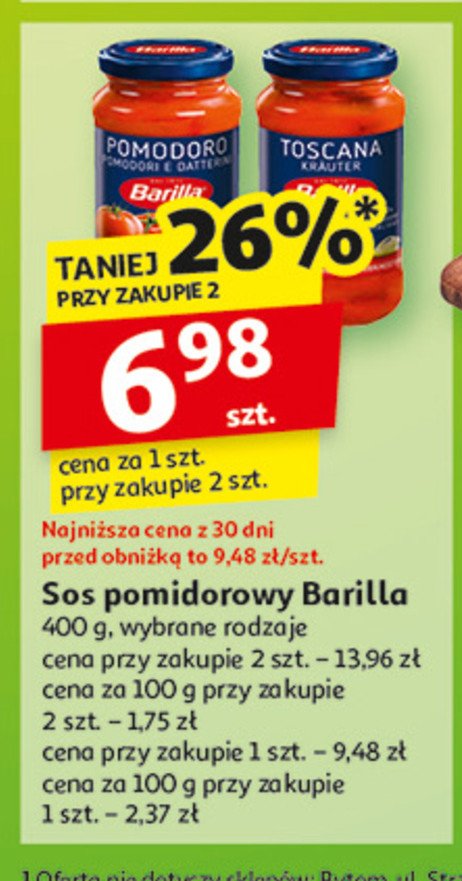 Sos pomodori Barilla promocja w Auchan