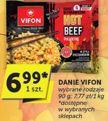 Danie Vifon wybrane rodzaje 90 g promocja w Groszek