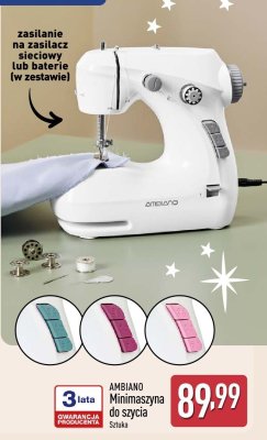 Minimaszyna do szycia AMBIANO promocja w Aldi