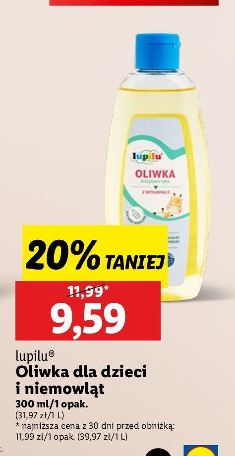 Oliwka dla niemowląt i dzieci Lupilu promocja