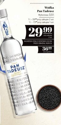 Wódka Pan Tadeusz 0,5 l promocja w POLOmarket