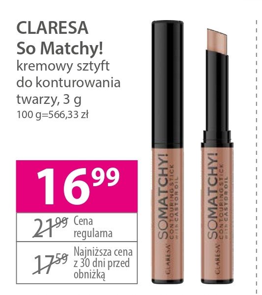 Korektor do twarzy 04 Claresa so matchy! promocja