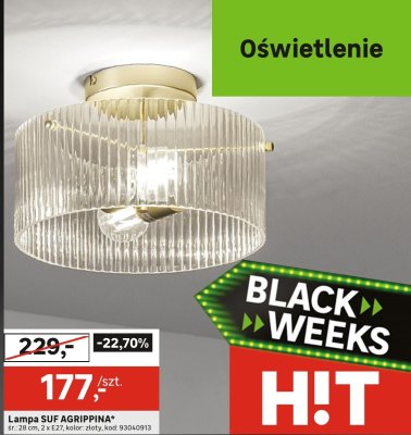 Lampa SUF AGRIPPINA promocja w Leroy Merlin