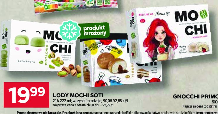 Lody mochi tiramisu Soti promocja