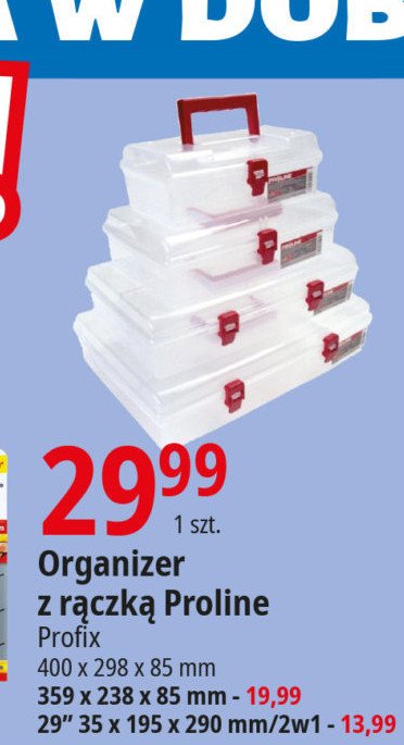 Organizer 35 x 195 x 290 mm Profix promocja