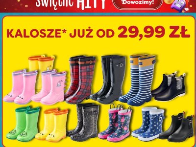 Kalosze różne rodzaje i wzory promocja w POLOmarket