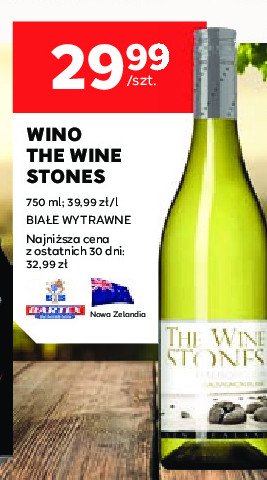 Wino THE WINE STONES SAUVIGNON BLANC promocja