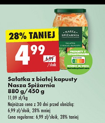 Sałatka z białej kapusty Nasza spiżarnia promocja