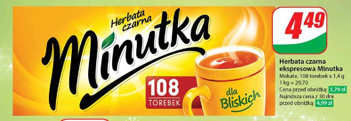 Herbata Minutka promocja