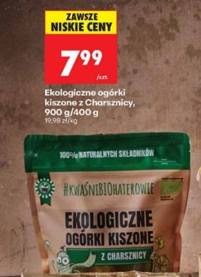 Ekologiczne ogórki kiszone z Charsznicy  promocja w Biedronka