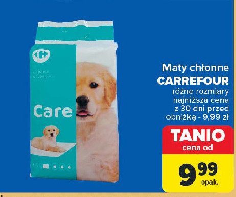 Maty chłonne 60 x 60 cm Carrefour promocja