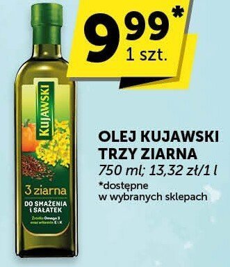 Olej kujawski Trzy Ziarna promocja w ABC