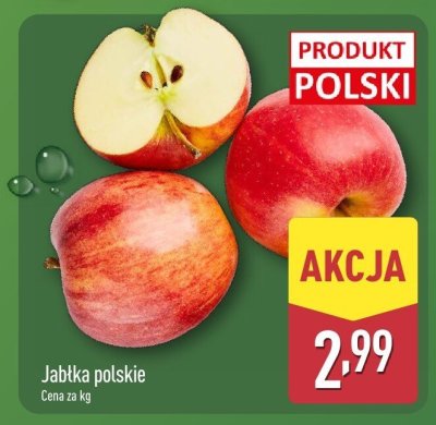 Jabłka polskie Carrefour targ świeżości promocja w Aldi
