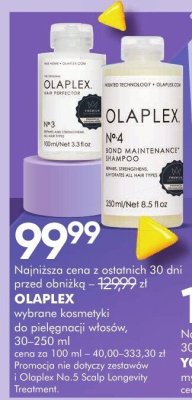 Wybrane kosmetyki Olaplex promocja w Super-Pharm