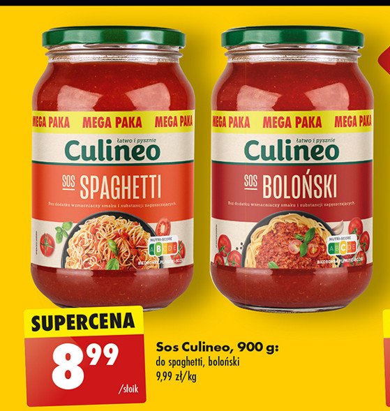 Sos spaghetti Culineo promocja