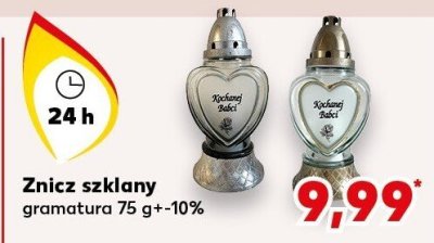 Znicz szklany promocja w Kaufland