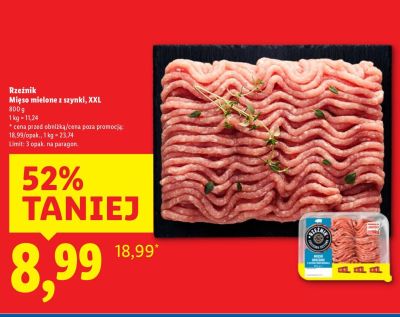 Mięso mielone z szynki XXL Rzeźnik promocja w Lidl