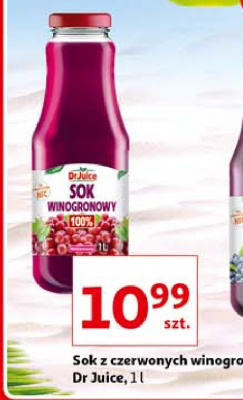 Sok z czerwonych winogron Dr juice promocja