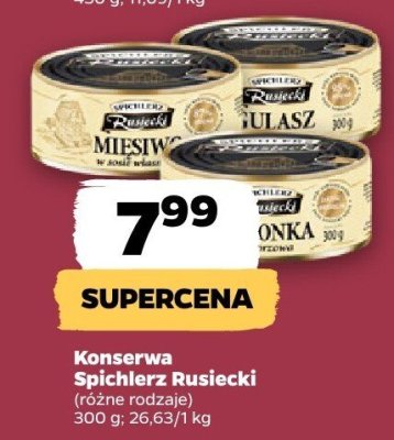 Konserwa, różne rodzaje promocja w Netto