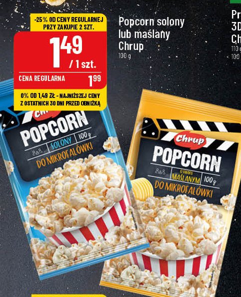 Popcorn maślany Chrup promocja