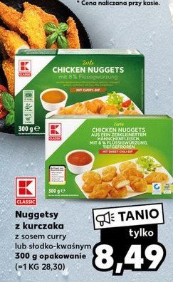 Nuggetsy z kurczaka z  sosem curry K-classic promocja