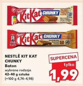 Baton Kitkat chunky peanut butter promocja w Kaufland