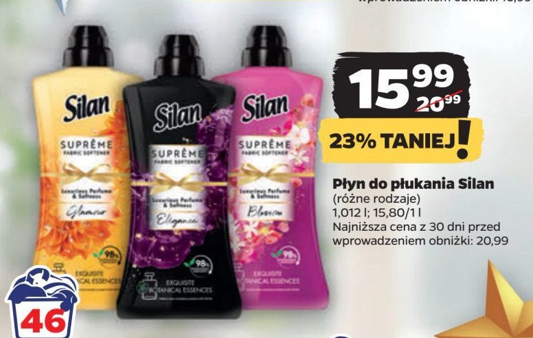 Płyn do płukania blossom Silan supreme promocja w Netto