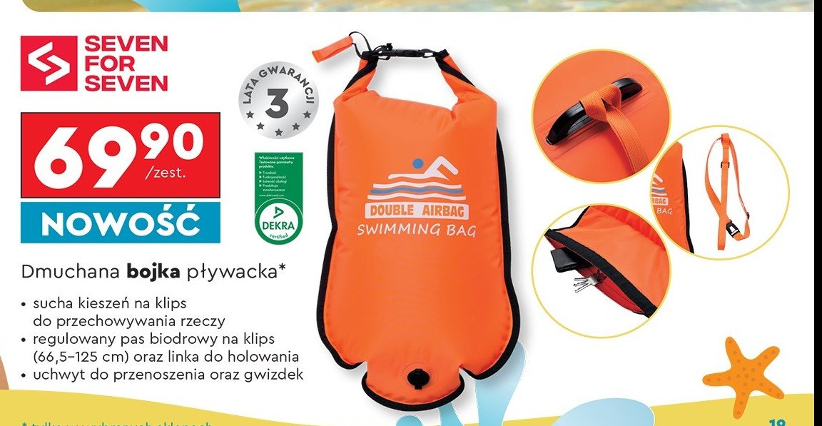 Dmuchana bojka pływacka Seven for 7 promocja
