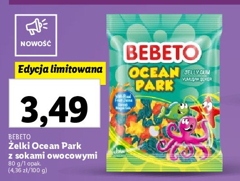 Żelki ocean park Bebeto promocja