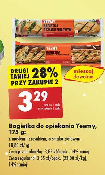 Bagietka ziołowa Yeemy promocja