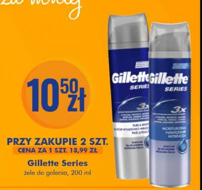 Żel do golenia pure & sensitive Gillette series promocja