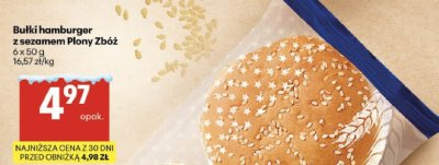 Bułki hamburger z sezamem Plony Zbóż promocja w Delikatesy Centrum