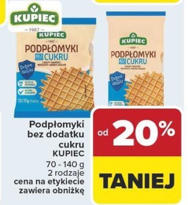 Podpłomyki bez dodatku cukru KUPIEC promocja w Carrefour Market