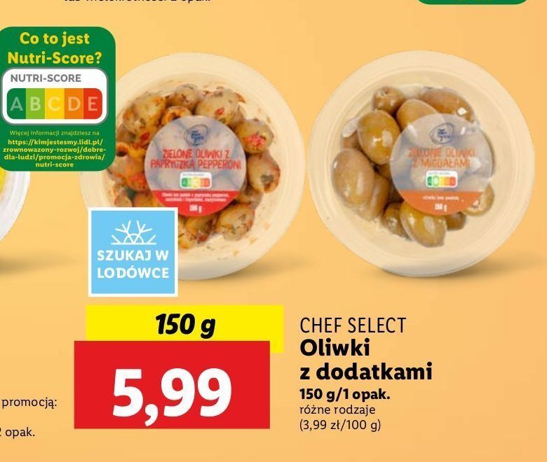 Zielone oliwki z papryczką pepperoni Chef select & you promocja