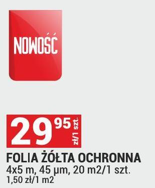 Folia żółta ochronna promocja w Merkury Market