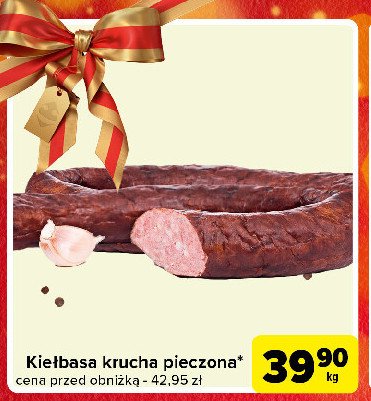 Kiełbasa krucha pieczona promocja w Carrefour Express