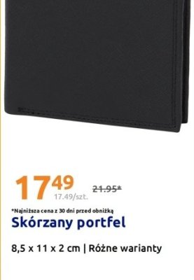Skórzany portfel promocja w Action
