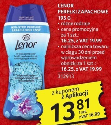 Perełki zapachowe Lenor 195 G promocja w Selgros