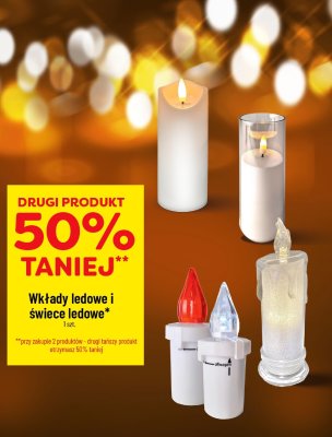 Wkłady ledowe i świece ledowe promocja w POLOmarket
