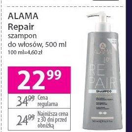 Szampon do włosów Alama repair promocja