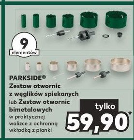 Zestaw otwornic Parkside promocja