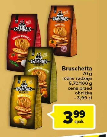 Bruschetta creamy cheese Krambals promocja