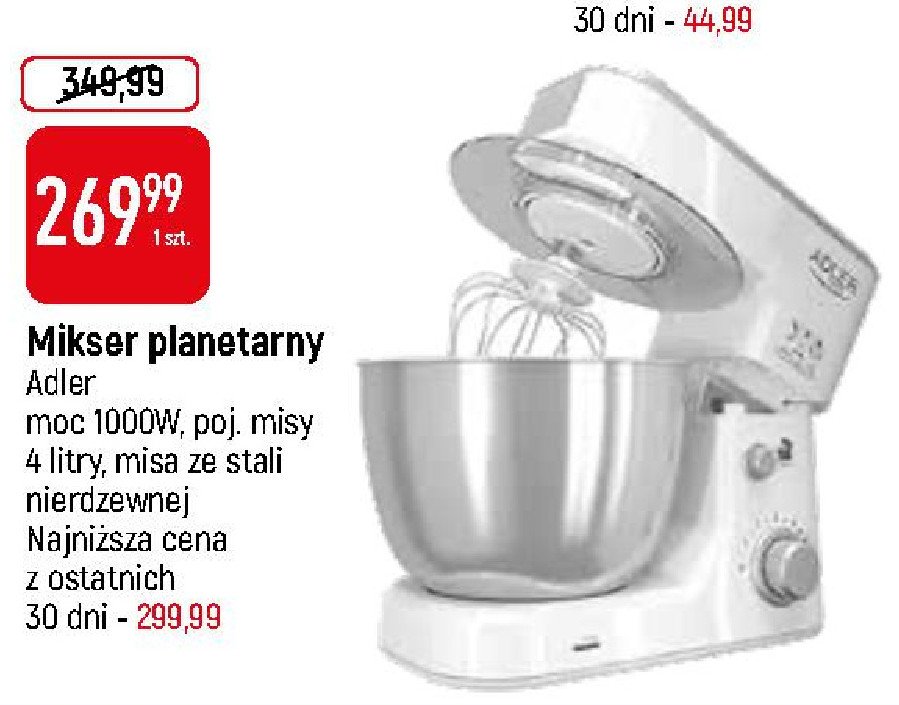 Mikser ad4216 Adler promocja