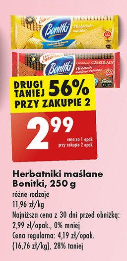 Herbatniki maślane Bonitki promocja