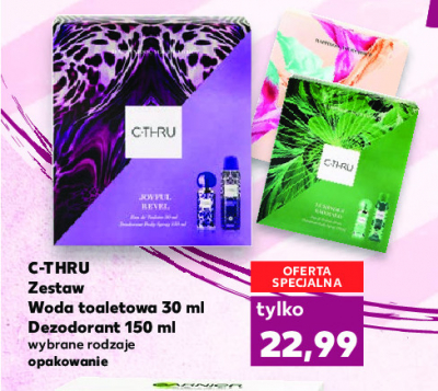 Zestaw w kosmetyczce joyful revel dezodorant 150 ml + woda toaletowa 30 ml C-thru zestaw promocja
