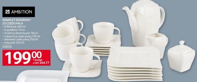 Komplet deserowy Fala 43 części Ambition promocja w Selgros